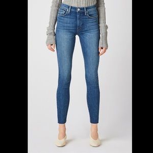 Hudson High Waist Barbara Raw Hem Jeans